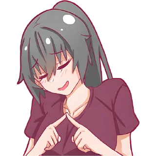 ☺️ emoji Айко-чан @Nyasticks Telegram sticker 6 of 42