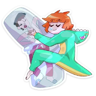 🤗 emoji Айко-тян @nyasticks Telegram sticker 12 of 49