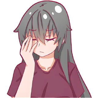 🤦‍♀ emoji Айко-чан @Nyasticks Telegram sticker 22 of 42