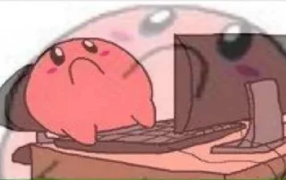 ☹️ emoji Мемы с кирби Telegram sticker 6 of 13