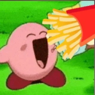 🍟 emoji Мемы с кирби Telegram sticker 13 of 13