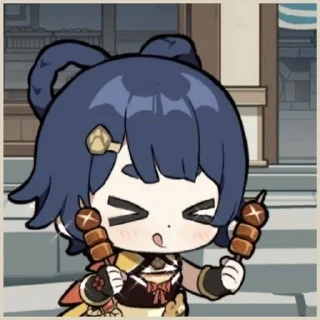 🌟 emoji Сян Лин от @genshinartsm Telegram sticker 11 of 40