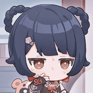 🌟 emoji Сян Лин от @genshinartsm Telegram sticker 24 of 40
