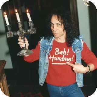 🕯 emoji 🤘RONNIE JAMES DIO🤘 by @Gates_Of_Babylon Telegram sticker 18 of 120