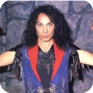 💪 emoji 🤘RONNIE JAMES DIO🤘 by @Gates_Of_Babylon Telegram sticker 22 of 120