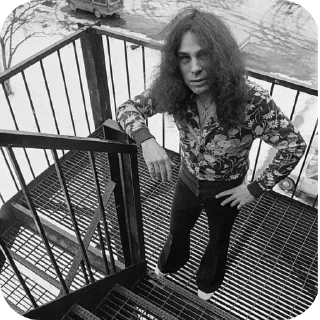 🪜 emoji 🤘RONNIE JAMES DIO🤘 by @Gates_Of_Babylon Telegram sticker 8 of 120