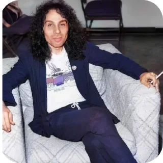 😎 emoji 🤘RONNIE JAMES DIO🤘 by @Gates_Of_Babylon Telegram sticker 13 of 120