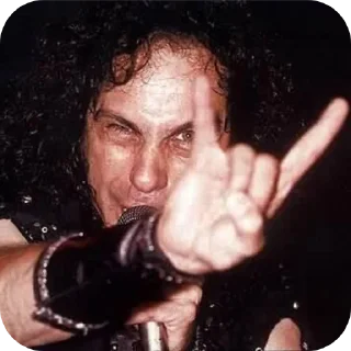 🤘 emoji 🤘RONNIE JAMES DIO🤘 by @Gates_Of_Babylon Telegram sticker 5 of 120