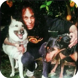 🐶 emoji 🤘RONNIE JAMES DIO🤘 by @Gates_Of_Babylon Telegram sticker 11 of 120