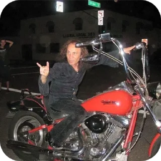 🏍 emoji 🤘RONNIE JAMES DIO🤘 by @Gates_Of_Babylon Telegram sticker 21 of 120