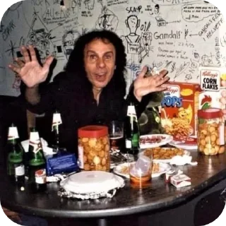 🍷 emoji 🤘RONNIE JAMES DIO🤘 by @Gates_Of_Babylon Telegram sticker 7 of 120