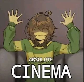 🌟 emoji Absolute cinema  @Hu_Tao37 Telegram sticker 2 of 9