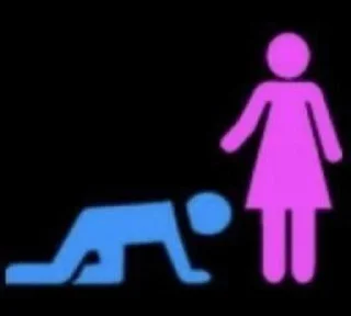Sticker from women