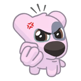 🤬 emoji Спотти Розовый | @vkspoilertg Telegram sticker 12 of 24