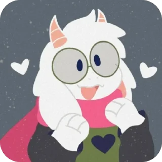 🫥 emoji ✨ Ralsei ✨ @UndertaleDeltaruneStickersArts Telegram sticker 10 of 74