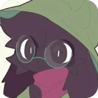 🫥 emoji ✨ Ralsei ✨ @UndertaleDeltaruneStickersArts Telegram sticker 7 of 74