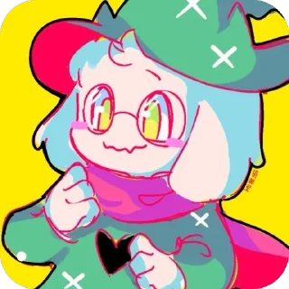 🫥 emoji ✨ Ralsei ✨ @UndertaleDeltaruneStickersArts Telegram sticker 4 of 74