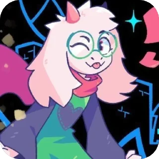 🫥 emoji ✨ Ralsei ✨ @UndertaleDeltaruneStickersArts Telegram sticker 5 of 74