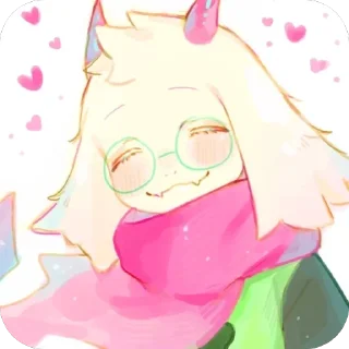 🫥 emoji ✨ Ralsei ✨ @UndertaleDeltaruneStickersArts Telegram sticker 11 of 74