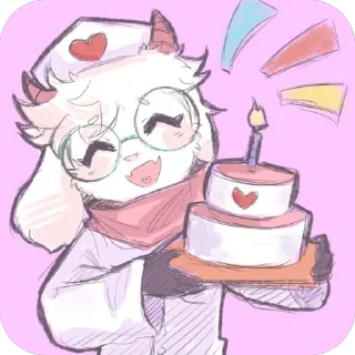 🫥 emoji ✨ Ralsei ✨ @UndertaleDeltaruneStickersArts Telegram sticker 15 of 74