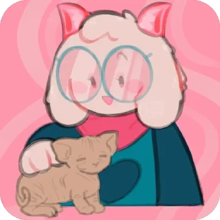 🫥 emoji ✨ Ralsei ✨ @UndertaleDeltaruneStickersArts Telegram sticker 14 of 74