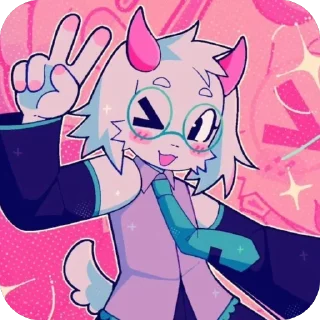 🫥 emoji ✨ Ralsei ✨ @UndertaleDeltaruneStickersArts Telegram sticker 12 of 74