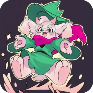 🫥 emoji ✨ Ralsei ✨ @UndertaleDeltaruneStickersArts Telegram sticker 16 of 74