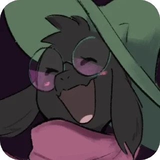 🫥 emoji ✨ Ralsei ✨ @UndertaleDeltaruneStickersArts Telegram sticker 6 of 74