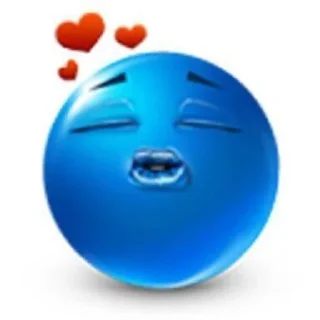 Sticker from blue