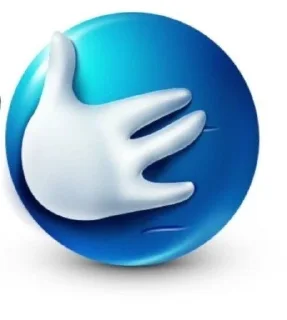 Sticker from blue