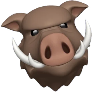 🐗 emoji Boar Telegram sticker 5 of 21
