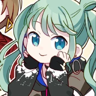 🙂 emoji • | Miku by @stickersaii Telegram sticker 24 of 60