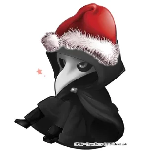 🧥 emoji Plague Doctor Telegram sticker 14 of 17