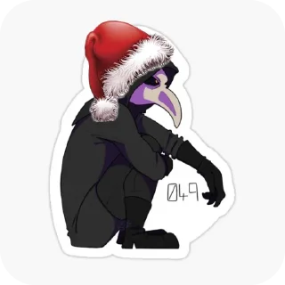 👟 emoji Plague Doctor Telegram sticker 11 of 17