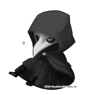 🧥 emoji Plague Doctor Telegram sticker 5 of 17
