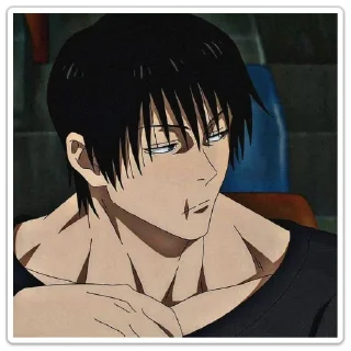 😶 emoji Toji @bearotar03 Telegram sticker 14 of 35