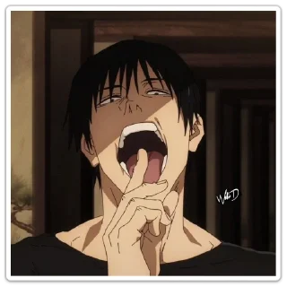 👆 emoji Toji @bearotar03 Telegram sticker 2 of 35