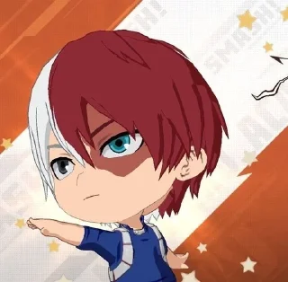 😏 emoji Mha chibi @shchobshokuvaty Telegram sticker 21 of 60