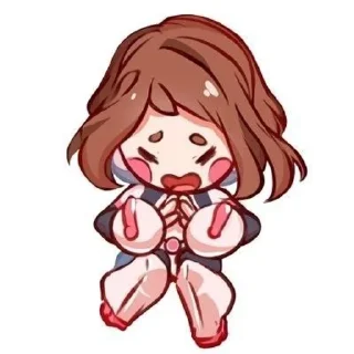 🫣 emoji Mha chibi @shchobshokuvaty Telegram sticker 23 of 60