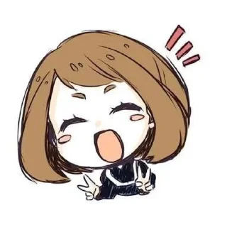 ☺️ emoji Mha chibi @shchobshokuvaty Telegram sticker 24 of 60