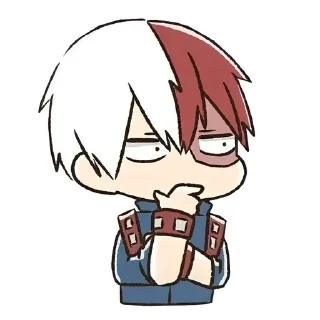 🤔 emoji Mha chibi @shchobshokuvaty Telegram sticker 16 of 60
