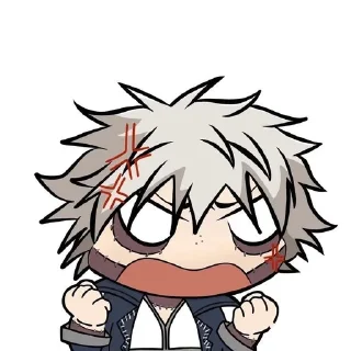 😤 emoji Mha chibi @shchobshokuvaty Telegram sticker 15 of 60