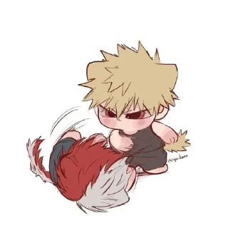 😡 emoji Mha chibi @shchobshokuvaty Telegram sticker 9 of 60