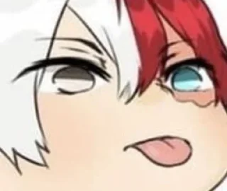 😜 emoji Mha chibi @shchobshokuvaty Telegram sticker 22 of 60