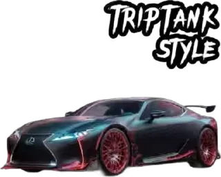 Sticker from TripTank AI Lexus coupe