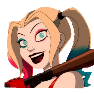 😀 emoji Харли Квинн Telegram sticker 24 of 112