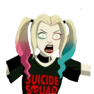😈 emoji Харли Квинн Telegram sticker 15 of 112