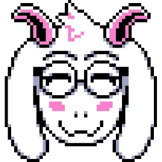 Sticker from Light Ralsei Pack (part 1/2) @RalseiFanNo2