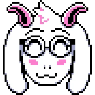 Sticker from Light Ralsei Pack (part 1/2) @RalseiFanNo2