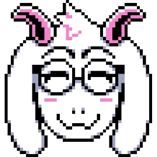 Sticker from Light Ralsei Pack (part 1/2) @RalseiFanNo2